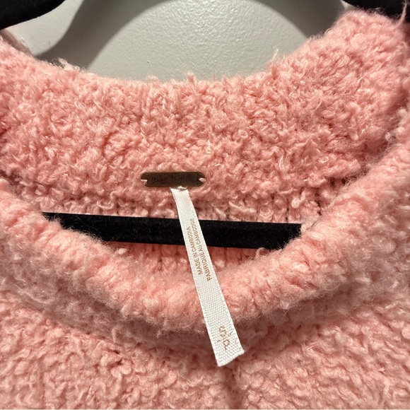 Free People Teddy Sweater Tunic - Pale Rosette. - Picture 6 of 8